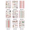 1PC Christmas Sticker for Candle Window Holiday Party Home Decoration