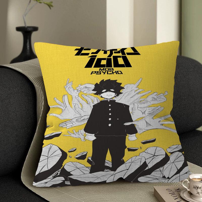 Mob Psycho 100 Personalisierte Kissenstaubabdeckung Schlafzimmer Kinder Party Dekoration Kissenbezug Geburtstag Kindergeschenk