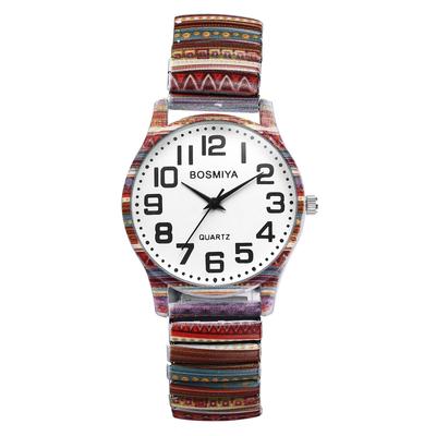 Cute One Size Fits Stylish Analog Stainless Steel Waterproof Floral Quartz Fashion Accessory Perfect Gift for and Day Bohemian-inspired Women's Watch,