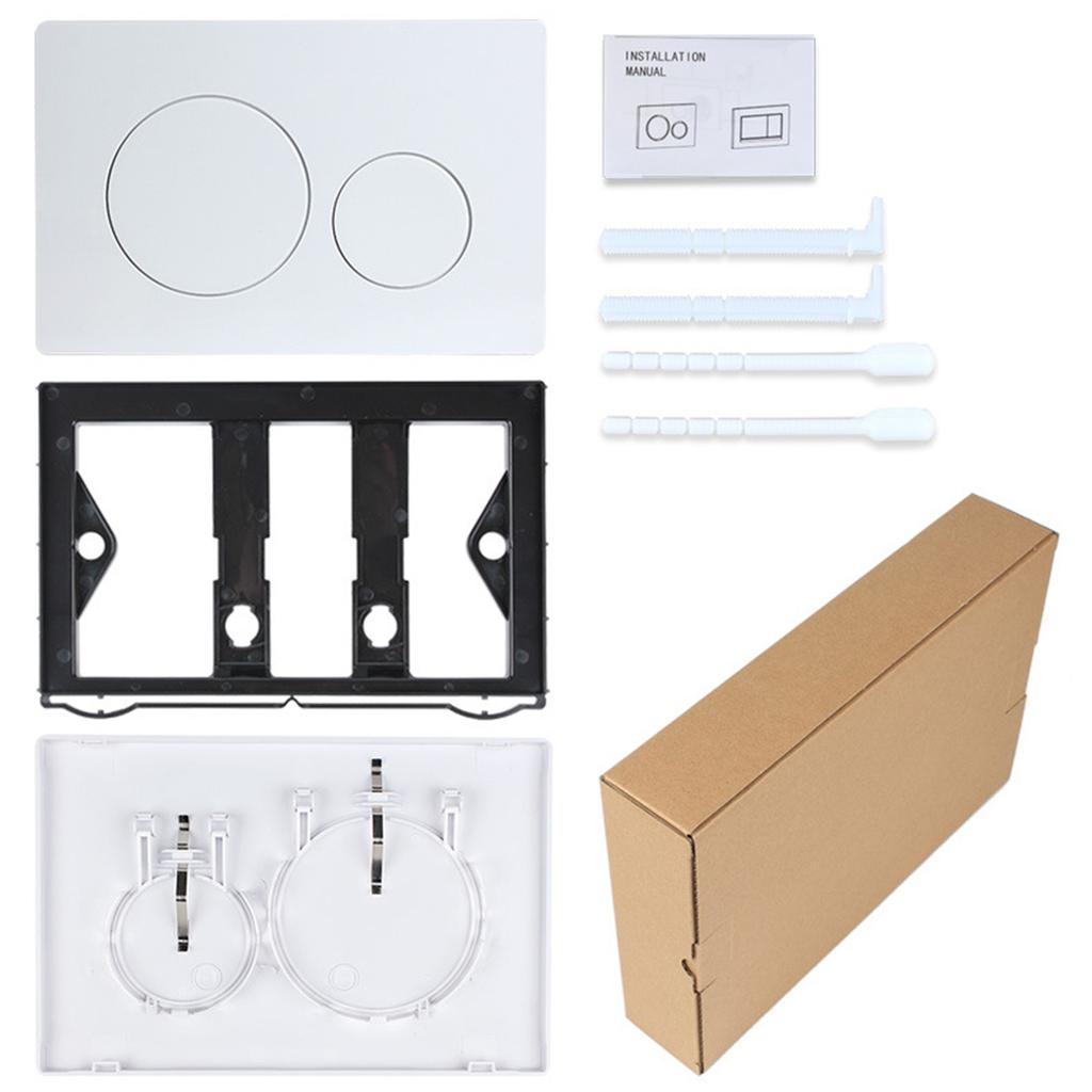 Stille Dobbelspyling Skjult Toalett Sisternepanel Moderne ABS Design Bad Spylepanel Enkel Installasjon for Sigma