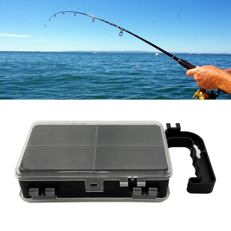 Double-sided 8 Compartments Fishing Tackle Box Baits Lure Hooks Storage Box Fishing Accessories Convenient Storage Case
