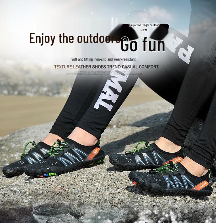 Unisex Quick-Dry Five-Finger Snorkeling and Wading Shoes