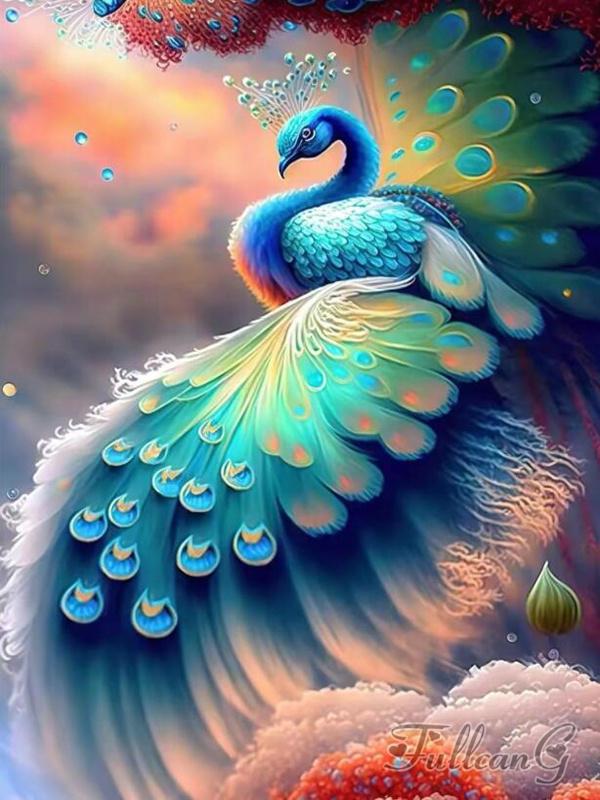 Diamond Painting New Arrivals Animal Peacocks Phoenix Diy Full Square Round Drill Rhinestone Embroidery Mosaic Cross Stitch Kits Wall Decor FG1801