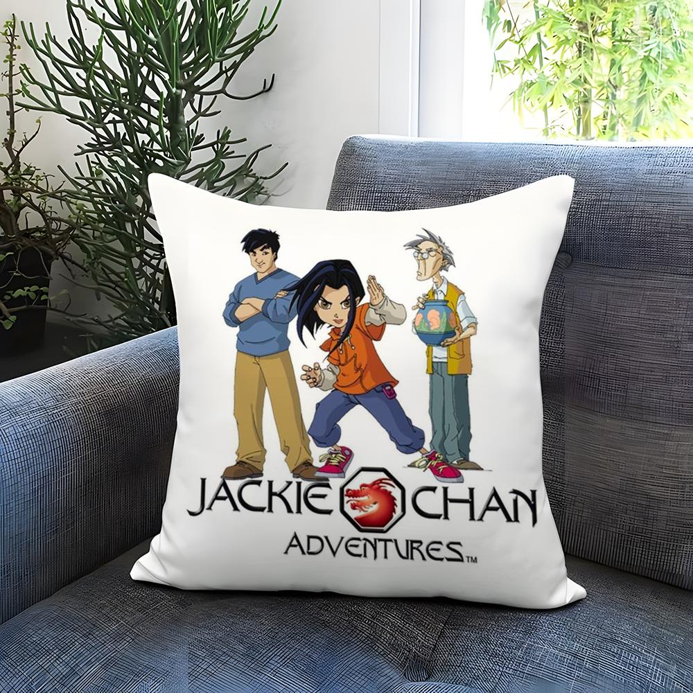 J-Jackie Chan A-Adventures Cushion Cover Comfortable Reversible Pillow Cover Ideal for Car Sofa Bedroom & Beyond