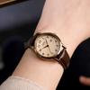 Simple Women'S Watch Retro Premium Round Belt Watch Student Quartz Watch