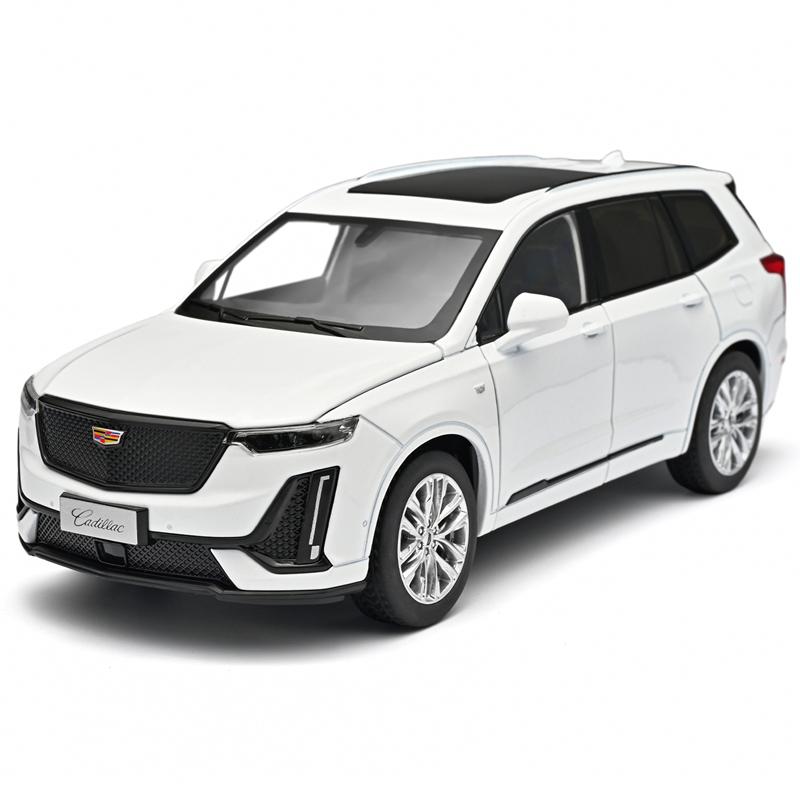 

1:24 Simulated Cadillac XT6 alloy car model SUV off-road vehicle car accessories, doors and engine hood, trunk can be opened
