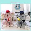 Adorable Elephant Plush Doll With Short Hair Plush For Kids Gift And Bedroom Decor