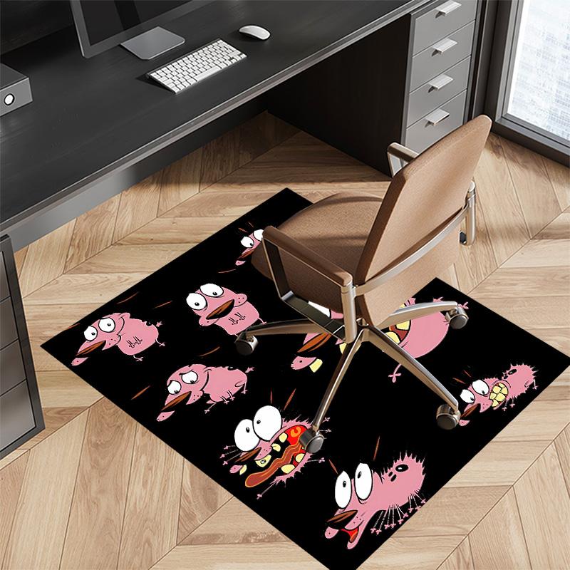 Courage the Cowardly Dog2 Printed Absorbent Washable Carpet, Non-Slip Bathroom Mats, Kitchen Rugs, Yoga Mat,Living Room Entrance, Camping Picnic Rugs