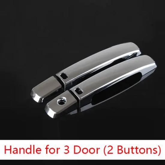 for Peugeot 108 Accessories Chrome Trim Chromium Styling Door Handles Cover Sticker Exterior Decoration Car Styling