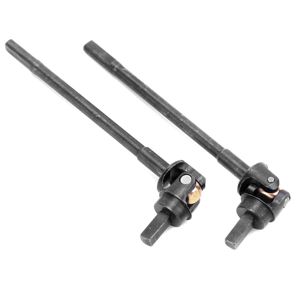 2pcs RC Hardened Steel Front Universal Driveshaft for Axial Capra 1.9 UTB 110 RC Car