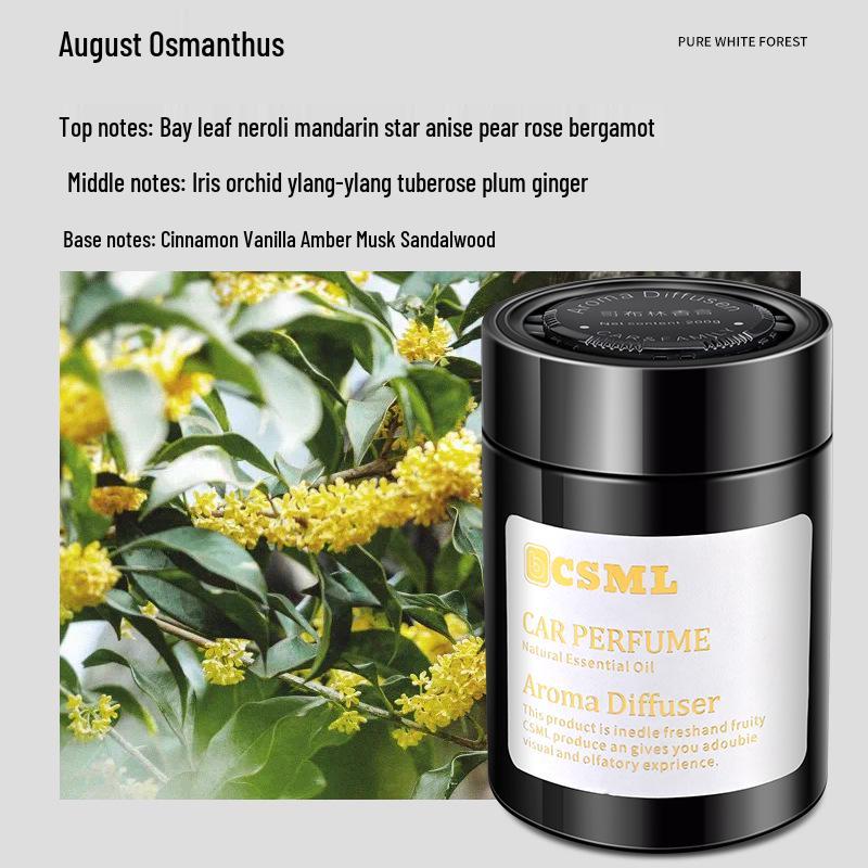 Gardenia Car Air Freshener: 2024 Long-Lasting Solid Perfume Ornament for Car Interiors