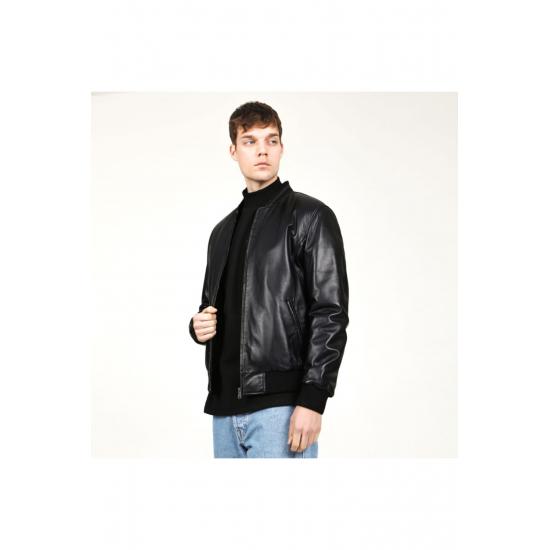 Mens Coat Fitkole Plus Size Genuine Leather Men's Coat 5xl 6xl