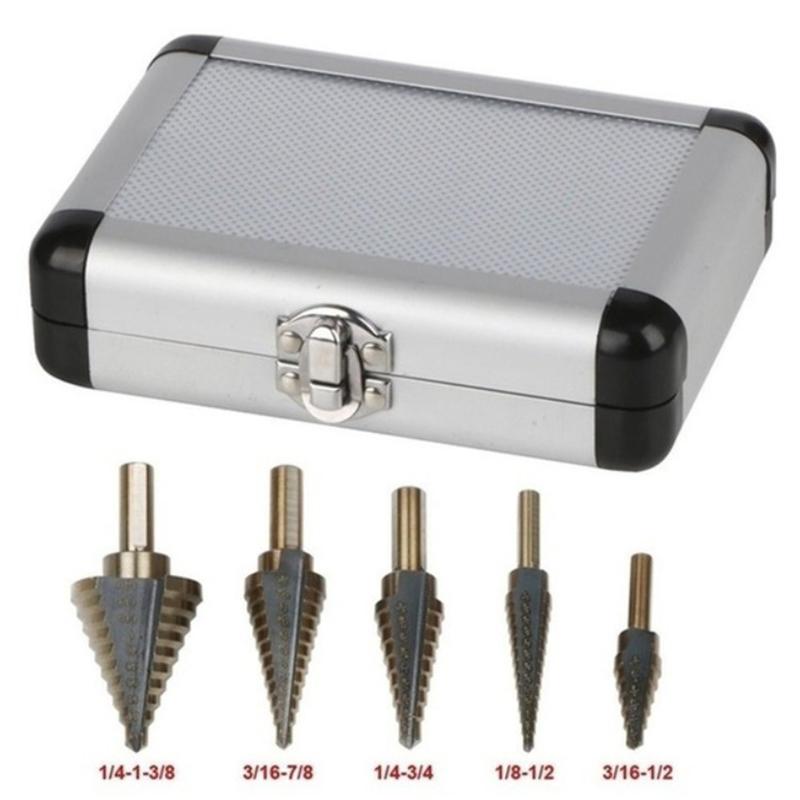 3Pcs Hss Cobalt Multiple Hole 50 Sizes Step Drill Bit Set Tools