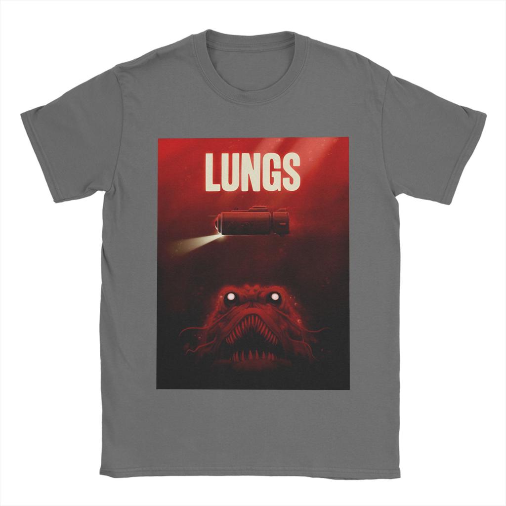 Casual T Shirt Beach Lungs Iron Lung Game Poster Leisure T Shirts Cotton Tee Shirt for Unisex Classic Pattern Short Sleeve Clothing