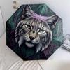 Mayan-styleanimals Pattern Pattern New Style Umbrella, 1 Piece Automatic Folding Umbrella, Portable Travel Umbrella, Outdoor Umbrella, Birthday Gift