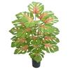 White Variegated Monstera Artificial Plant for Window Display, Garden, Home Decoration, and Soft Furnishings.