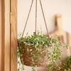 Garden Hanging Woven Planter Basket Macrame Plant Storage Basket Jute Rope Woven Flower Pot Holder Plant Hangers Home Decor