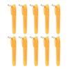 10Pcs Colorful Highlighter with Metal Round Keyring Chisel Tip Marker Pen Quick Drying for Scrapbooking Calendar Journal