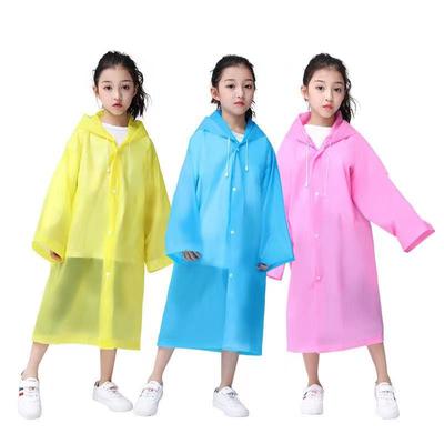Kinder Verdickte Regenponchos / Regenmantel Kinder Outdoor Camping Wandern Reisen Regenmantel Tragbar Wiederverwendbar Notfall Regenmantel
