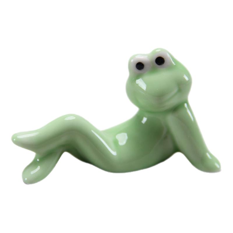 1Pcs Spoon Fork Rest Tableware Restaurant Utensil Creative Ceramic Funny Frog Chopstick Holder Cutlery Stand Kitchen Tools