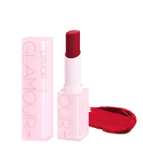 Aopoka Matte Lip Color Highly and 5 Shades Apple Lipstick, 3.8g, Long-Lasting Tint, Stay, Pigmented, Bright, Shiny, Vegan, Cruelty-Free, (#2 Red)