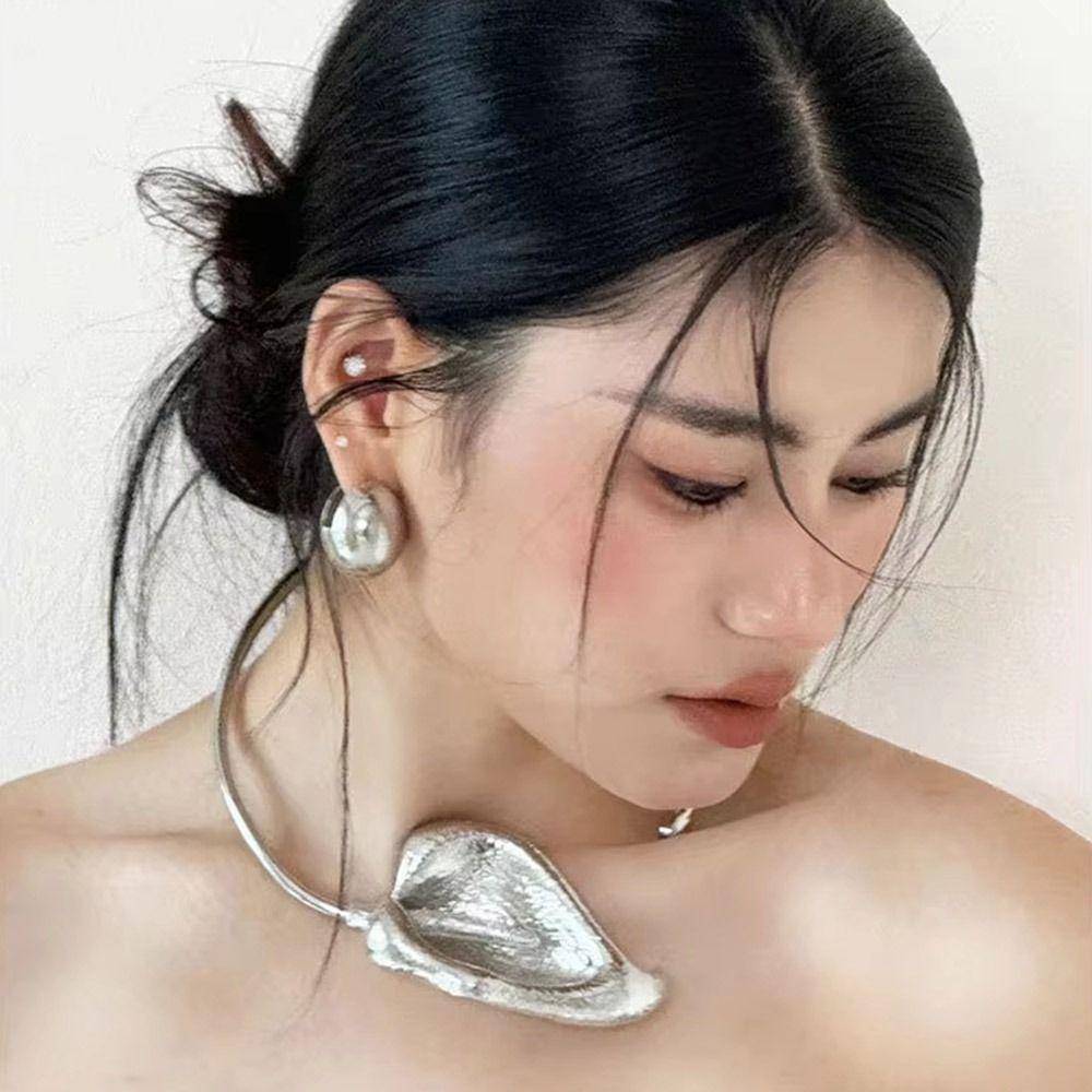 Three-dimensional Floral Open Choker Niche Design Collar Choker Necklace  Fashion Jewelry