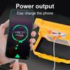 Solar Flashlight with Stand Holder 400W LED Solar Floodlight IP66 Waterproof Searchlight USB Rechargeable Emergency Repair Light
