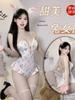 New Fashion Sexy Low Collar Lace Splicing Bunny Girl Uniform Women'S Pure Desire Style Cinching Waist Slim Bodysuits Vror