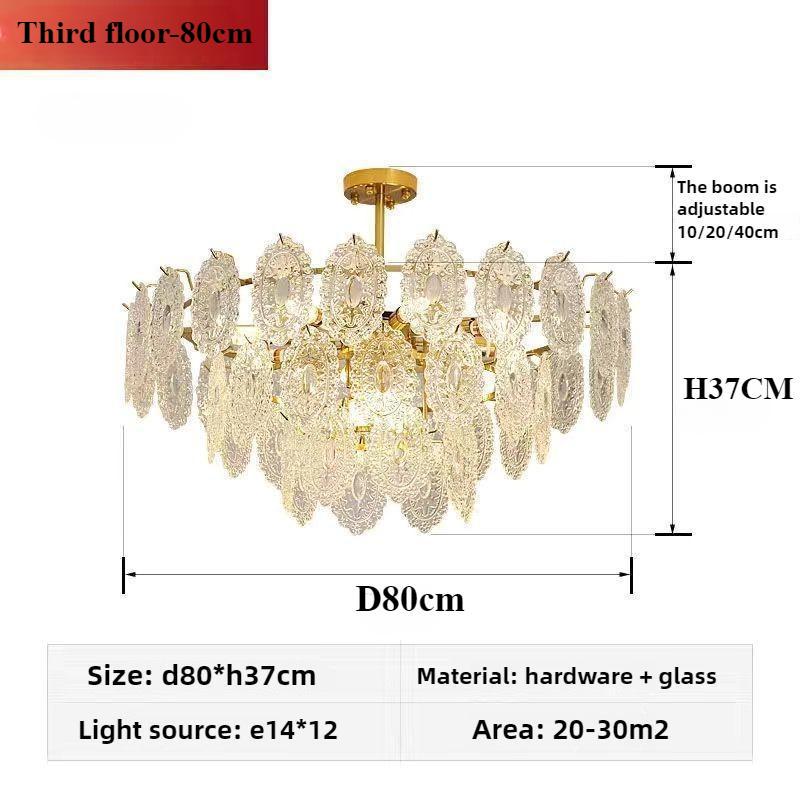 Modern Style Pearl Glass Pendant Light for Living Room Bedroom Dining Room