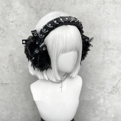 Punk Ear Warmers Protection Plush Fluffy Y2K Harajuku Wind Dark Warmth Ear Muffs Ear Cover Costume Props Party Accessories
