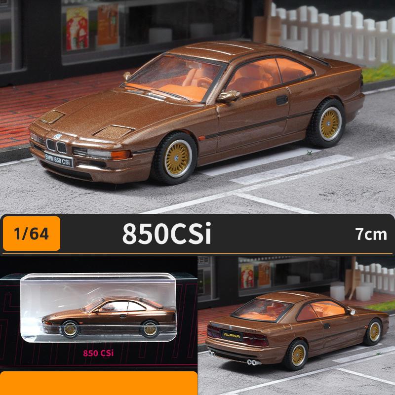1/64 BMW 850 CSi Auto in Lega Diecast e Veicoli Giocattolo Modello di Auto Modello in Scala Miniatura Auto per Bambini