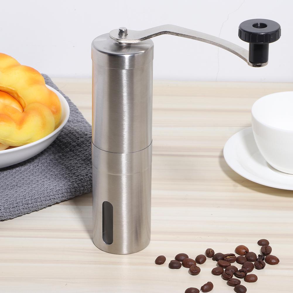 Portable Stainless Steel Manual Coffee Grinder Hand Crank Mill Grinding Machine Kitchen Tool
