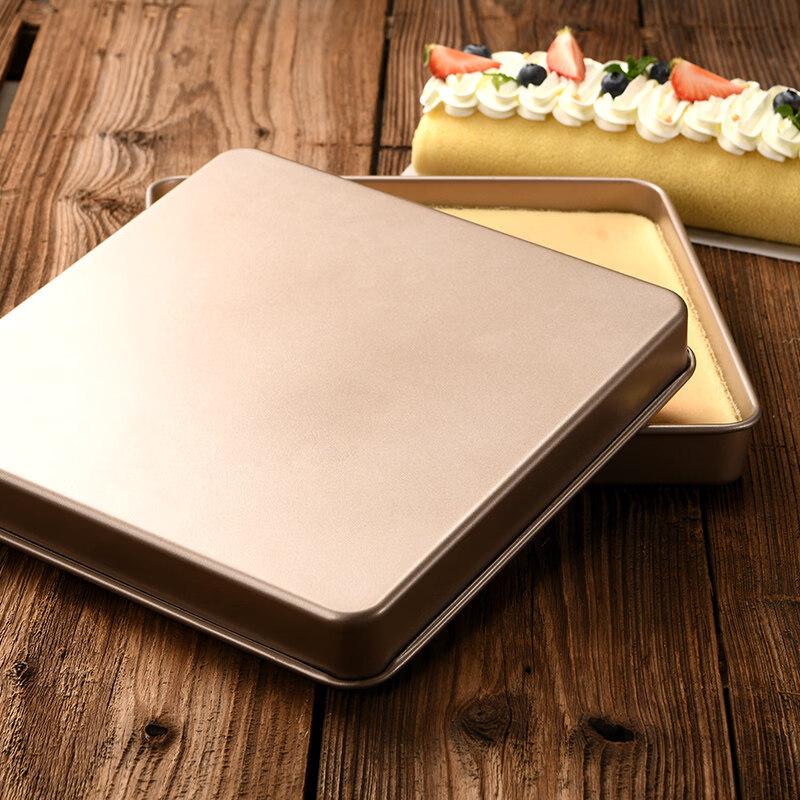 ZISIZ 28x28cm quadratische Kohlenstoffstahl-Backform