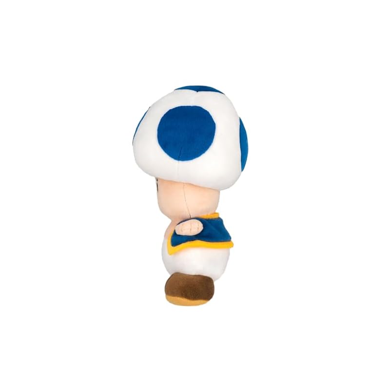 Sanei Boeki Super Mario ALL STAR COLLECTION Blue Toad (S) W11 x D10 x H20cm Plush Toy AC31