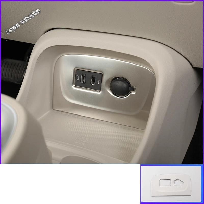 Dashboard Air AC Vent / Glove Box / Window Lift / USB Panel Cover Trim For GWM Ora Good Cat  - 2024 Stainless Accessories