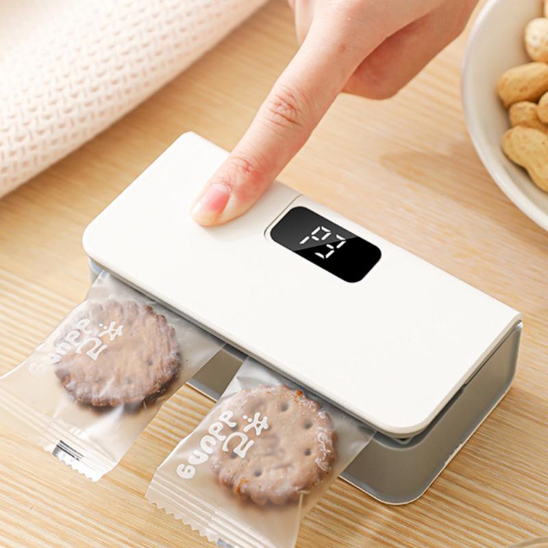 Mini Plastic Bags Sealer 2 in1 Heat Heat Bag Sealing Machine Portable Package Sealer Handheld Food Packaging Heat Sealer