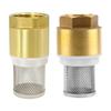 1/3/4inch Heavy Duty Brass Foot Filter with Stainless Steel Basket Check Valves Simple Installation for Restricted Areas