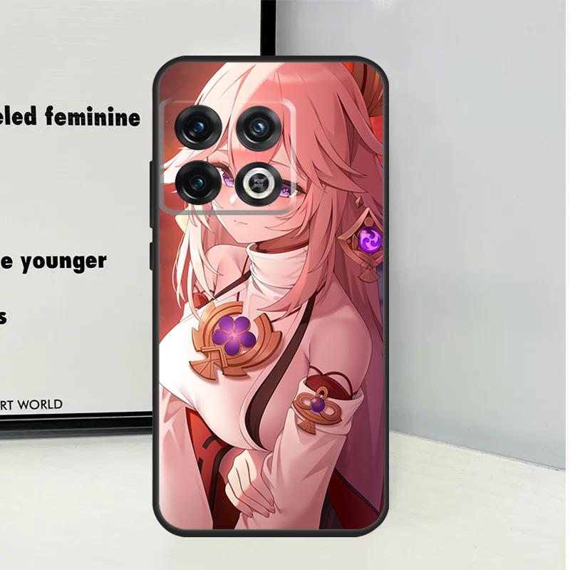 Genshin Impact Yae MIko Case For OnePlus 12R 10T 9R 10R 12 11 9 10 Pro OnePlus Nord 2 2T CE 3 Lite N20 N10 Cover