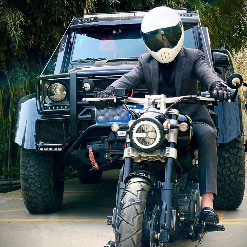 Retro Helmet Men's Full Harley Electric Bicycle Cruising Knight Riding Cover