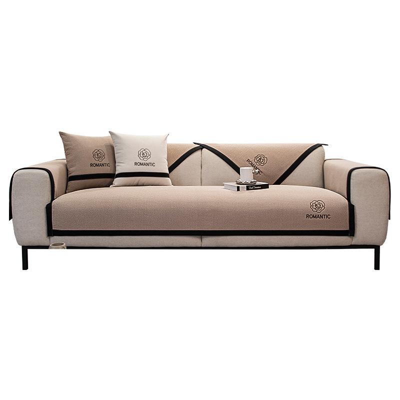 Sofa Cushion, Universal In All Seasons, Non-Slip Seat Cushion, Light Luxury, Modern High-End Leather Sofa Cover  New Cover Towel