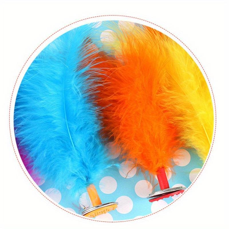 10Pcs Colorful Feather Jianzi - Colorful Hand & Foot Coordination Training Shuttlecock, Durable, Kick, Practice Training Equipment For Outdoor Sports
