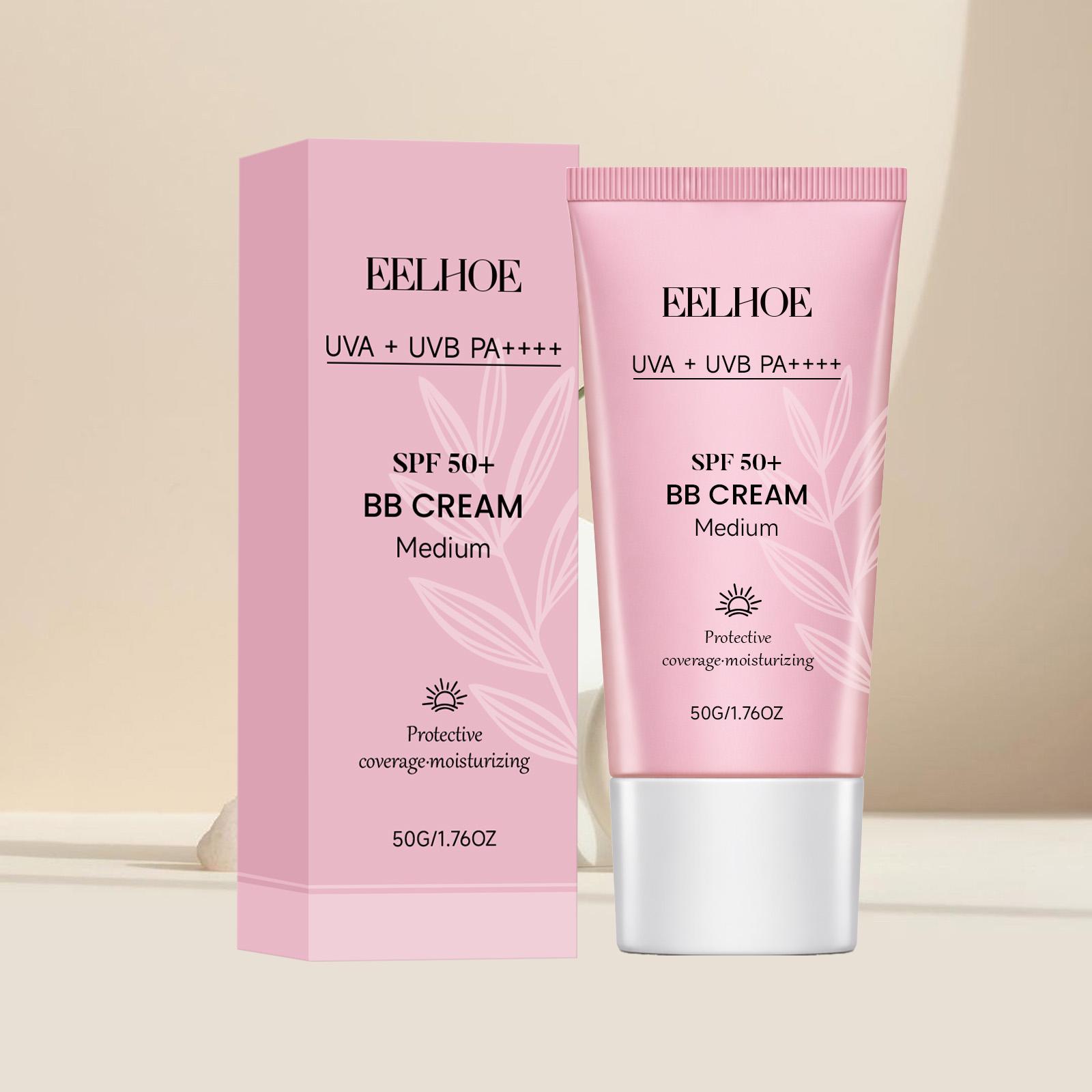 

Protection BB Cream, Hydrating Smooth Makeup Primer, Long-Lasting Concealing, Natural Non-White Finish, Skin-Friendly Non-Cakey Foundation 50g