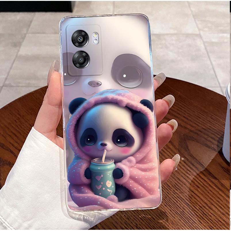For Realme Narzo 50 5G Casing RMX3572 Clear Silicone Luxury Cute Love Rabbit Funny Cover Oppo A77 5G Phone Case CPH2339 Bumper