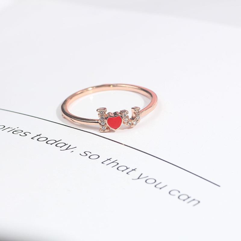 European & American Style Goddess Heart Ring: Exaggerated, Trendy, Non-Fading Diamond-Paved Design for Women