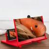 1pc 12/10 Inch 3D HD Mobile Phone Screen Magnifier, Foldable Stand with Phone Holder, Video Amplifier for Movies, Reading