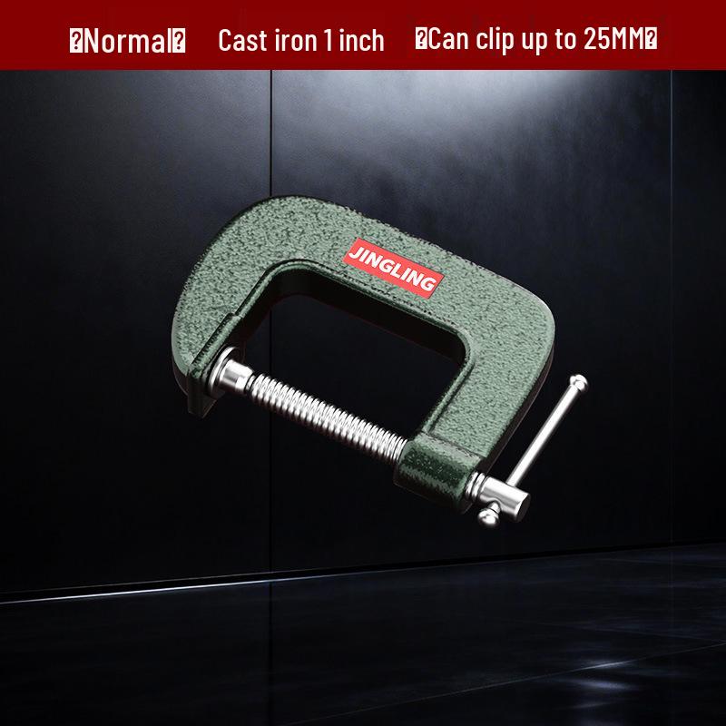 Heavy-Duty G-Clamp C-Type: Strong, Quick-Release Woodworking Fixture Clamp