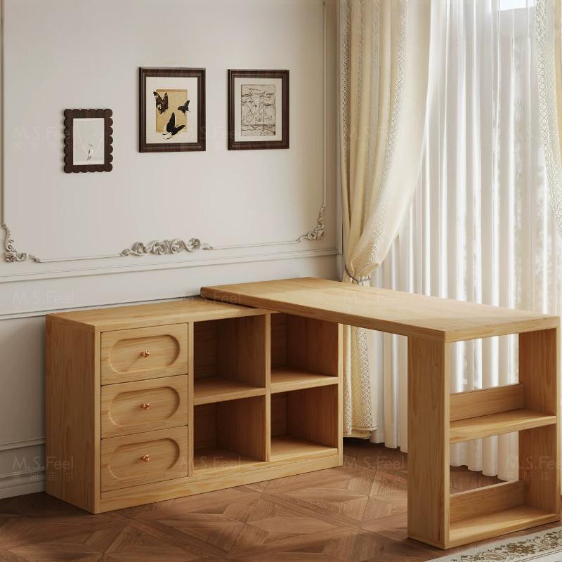 French Drawers Dressing Table Corner Desk Bedroom Wooden Dressing Table Storage Makeup Schminktisch Household Furniture