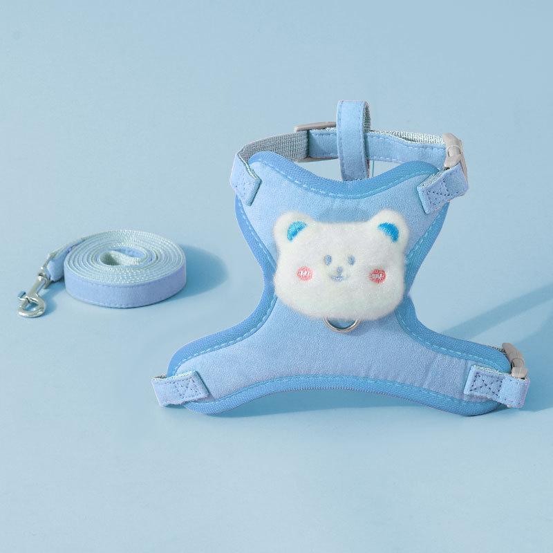 Cat leash anti-break free go out special cat vest type chest strap small dog dog anti-run cat rope