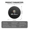 2 Pièces Sous-verres de Voiture Porte-gobelet d'Eau Tapis Antidérapants Accessoires Pour Alfa Romeo GT Stelvio F1 Brera Volante Tonale Gloria Disco