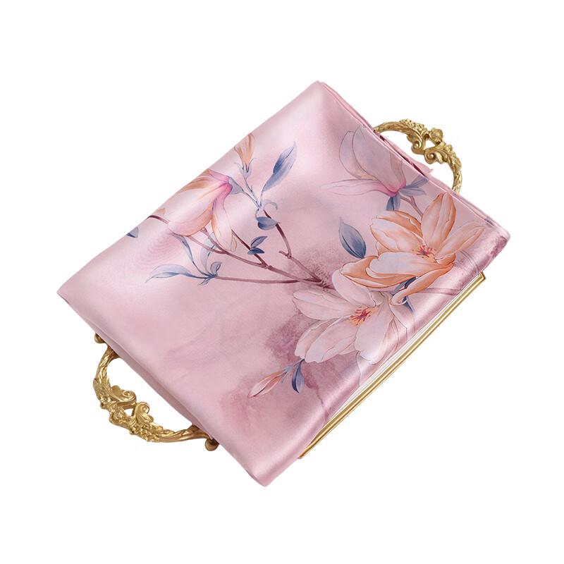 Hangsilu Women's Silk Scarf & Shawl with Scarf Buckle Gift Set